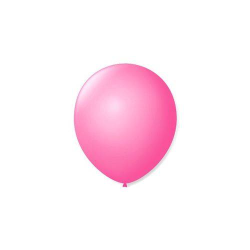 Balão de Látex Liso Rosa Tutti Frutti 7 Polegadas com 50 Un.