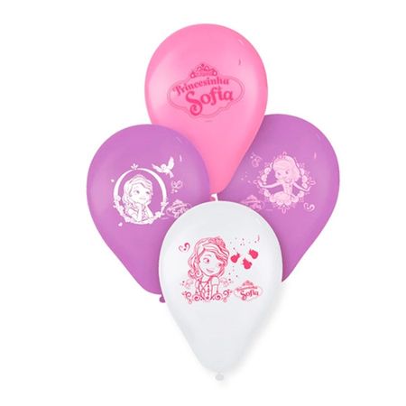 Balão de Látex Princesinha Sofia