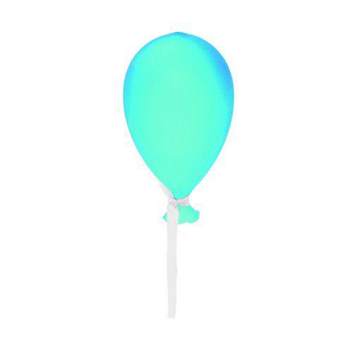 Balão de Vidro Fosco Azul Decoração Festas