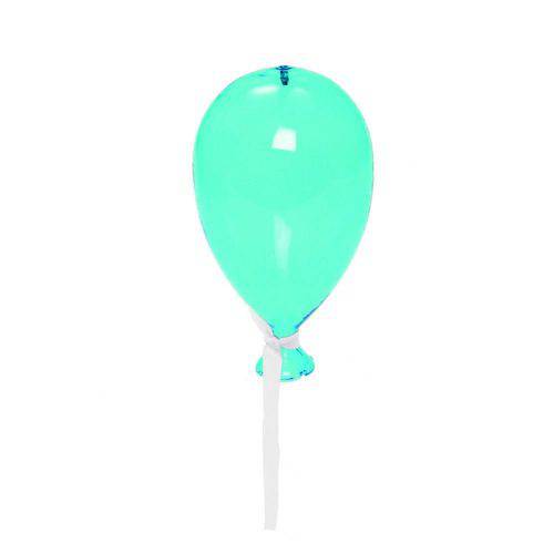 Balão de Vidro Transparente Azul Decoração Festas