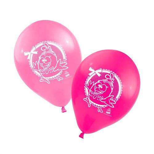 Balão Galinha Pintadinha Rosa N9 C\25