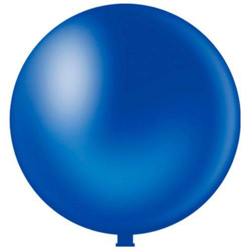 Balão Látex 250 Fat Ball Azul Escuro 30" 76 Cm 1 Und Pic Pic