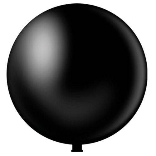 Balão Látex 250 Fat Ball Preto 30" 76 Cm 1 Und Pic Pic