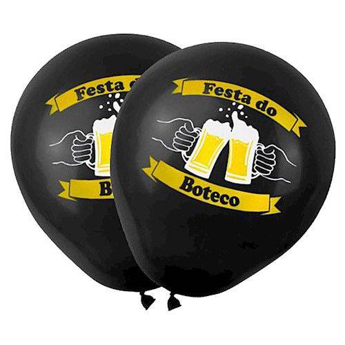 Balão Látex Festa do Boteco 11" - 28cm C/ 25 Unidades
