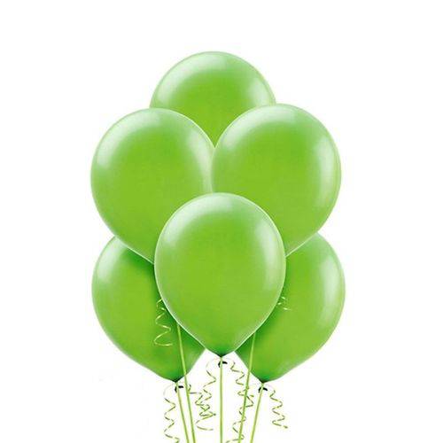 Balão Latéx Liso Nº 9 23cm C/ 50 Unidades Verde Claro