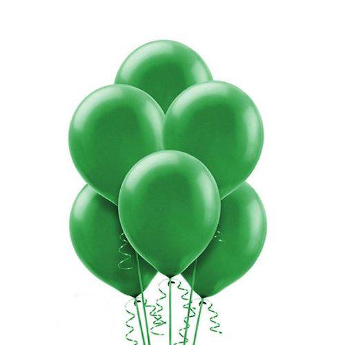 Balão Latéx Liso Nº 9 23cm C/ 50 Unidades Verde Escuro