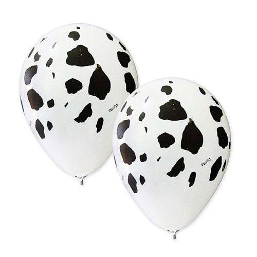 Balão Látex Pele de Vaca N10 - 28cm C/ 25 Unidades