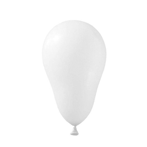 Balão Liso Branco Tamanho 7 C/50 - Pic Pic
