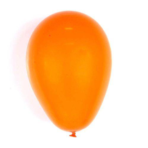 Balão Liso Laranja Tamanho 7 C/50 - Pic Pic