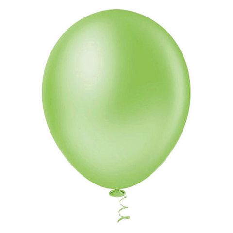Balão Liso Verde Limão Tamanho 7 C/50 - Pic Pic
