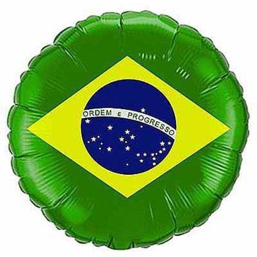 Balão Metalizado Brasil Copa do Mundo N18