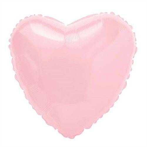Balão Metalizado Coração 20 Polegadas - 51 Cm Rosa