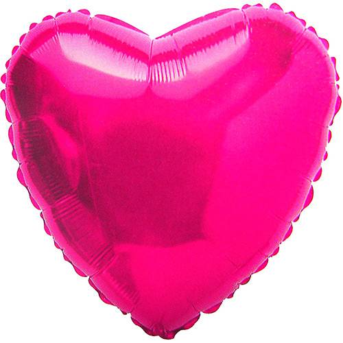 Balão Metalizado Coração Pink 20"