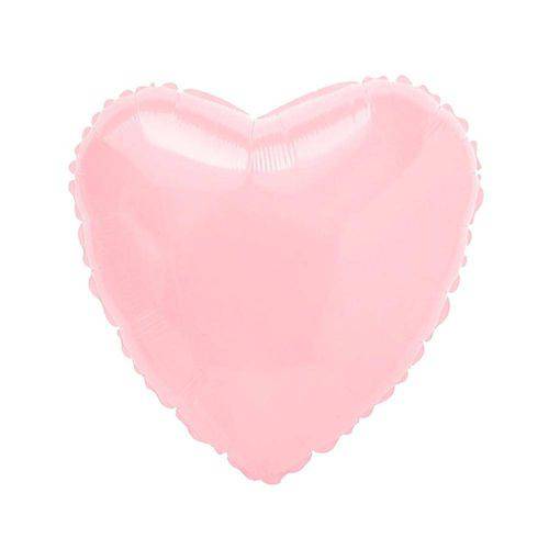 Balão Metalizado Coração Rosa Baby - Flexmetal