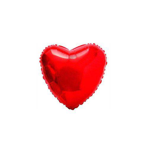 Balão Metalizado Coração Vermelho - Flexmetal