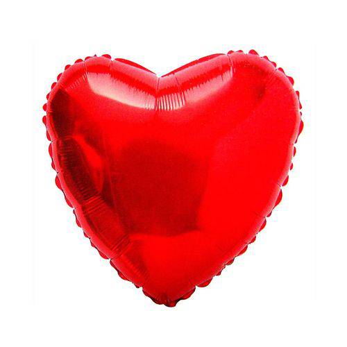 Balão Metalizado Coração Vermelho - Flexmetal