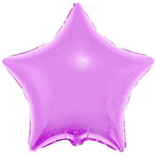 Balão Metalizado Estrela 4 Polegadas - 10 Cm Lilás