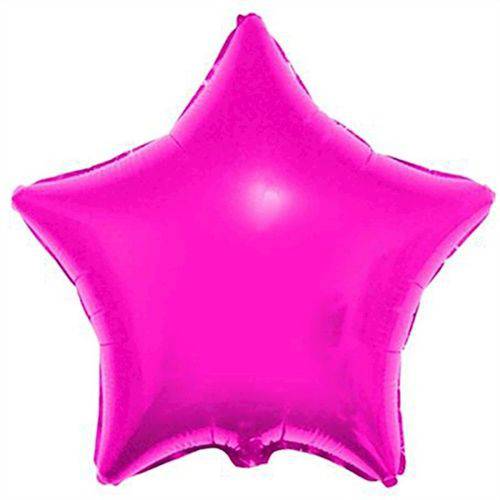 Balão Metalizado Estrela 4 Polegadas - 10 Cm Pink
