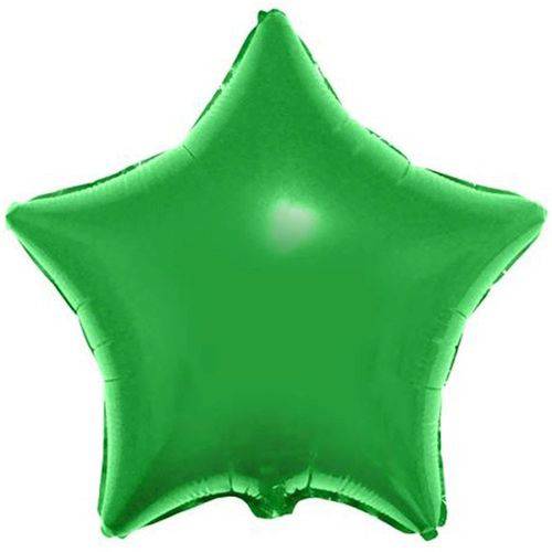 Balão Metalizado Estrela 9 Polegadas - 23 Cm Verde