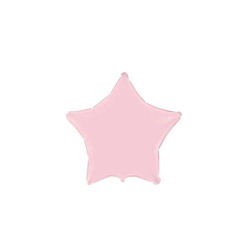 Balão Metalizado Estrela Rosa Baby - Flexmetal