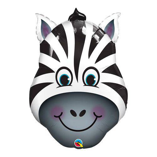 Balão Metalizado 32 Polegadas - Zebra Louca - Qualatex