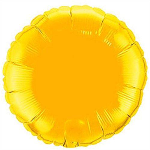 Balão Metalizado Redondo 20 Polegadas - 51 Cm Ouro