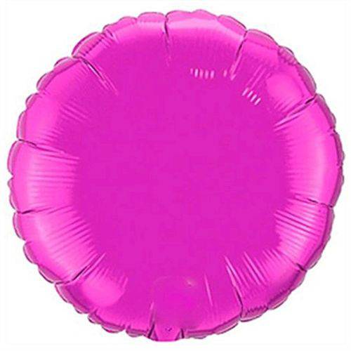 Balão Metalizado Redondo 9 Polegadas - 23 Cm Pink