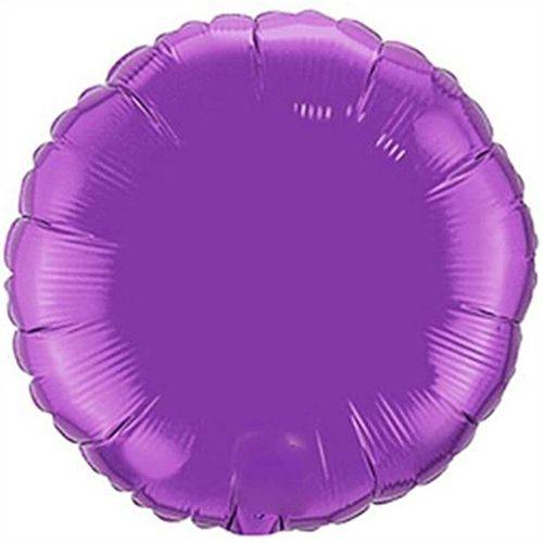 Balão Metalizado Redondo 9 Polegadas - 23 Cm Roxo