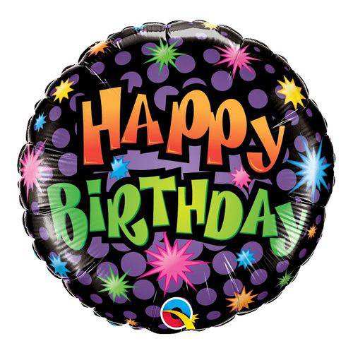 Balão Metalizado Redondo 18 Polegadas - Aniversário, Quantos Anos Você Tem? - Qualatex