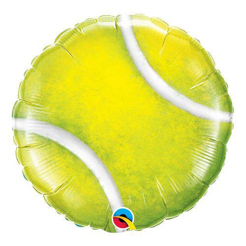 Balão Metalizado Redondo 18 Polegadas - Bola de Tênis - Qualatex
