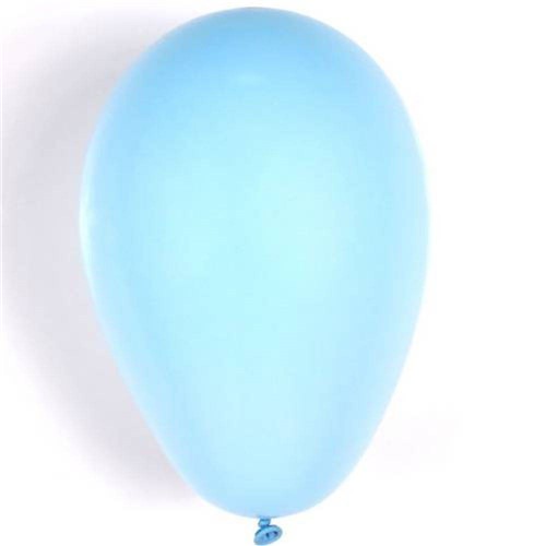 Balão N°7 Liso Azul Baby com 50 Unidades
