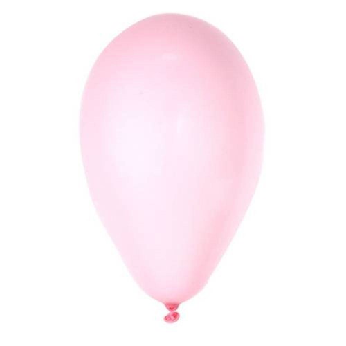 Balão N°7 Liso Rosa Baby com 50 Unidades