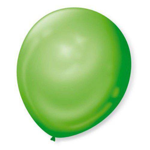 Balão N°7 Liso Verde Esmeralda com 50 Unidades