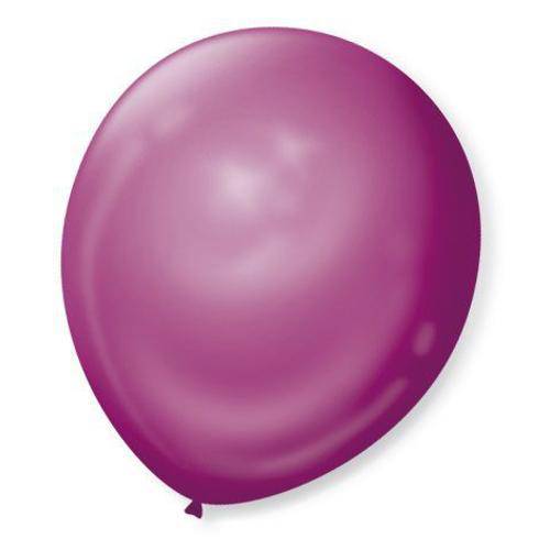 Balão N°7 Liso Violeta Purpura com 50 Unidades