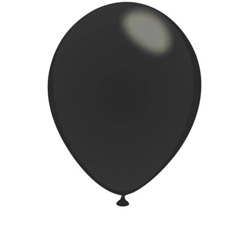 Balão Preto Ébano Tamanho 7 C/50 - São Roque