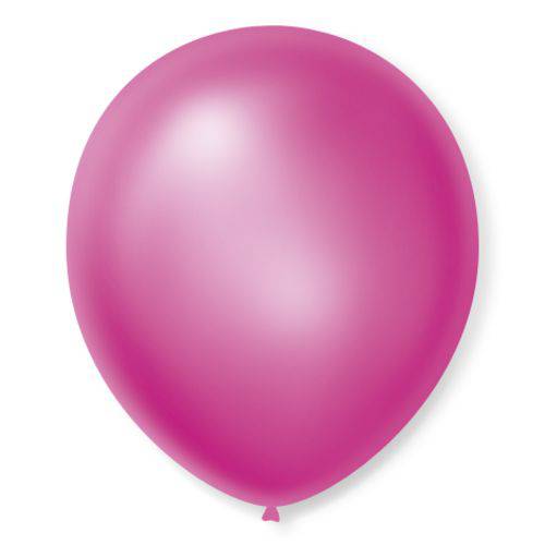 Balão São Roque Cintilante N°7 C/50 Rosa