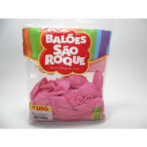 Balão São Roque Nº9 C/ 50 - Rosa Tutti-frutti