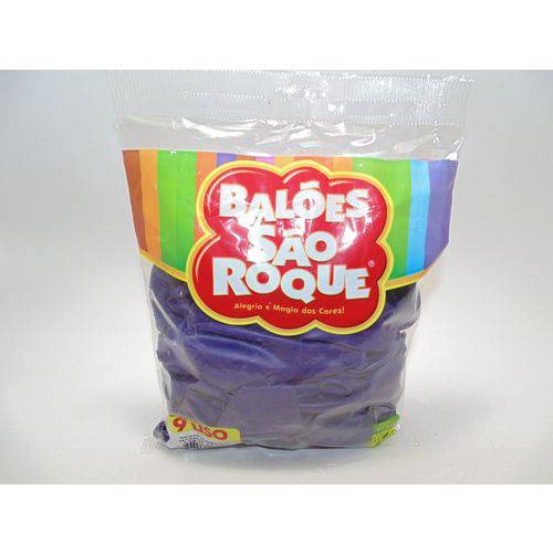 Balão São Roque Nº9 C/ 50 - Roxo Uva