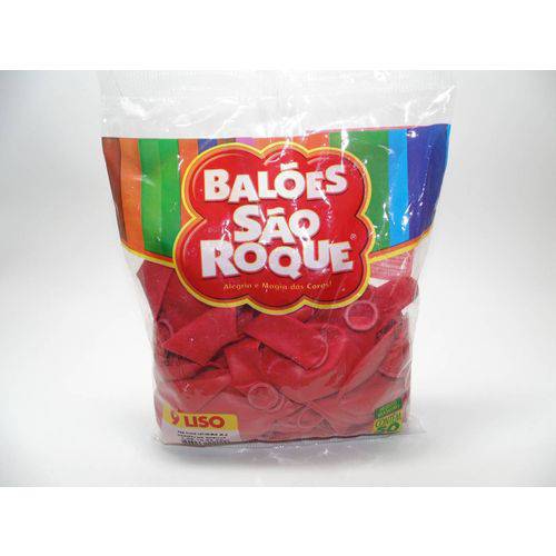 Balão São Roque Nº9 C/ 50 - Vermelho Quente