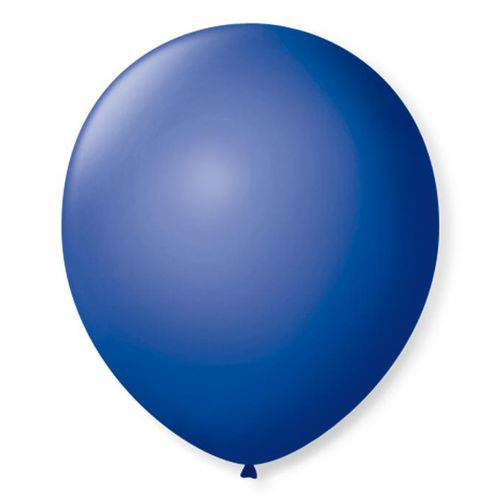 Balão São Roque Número 9 Azul Cobalto 50 Unidades