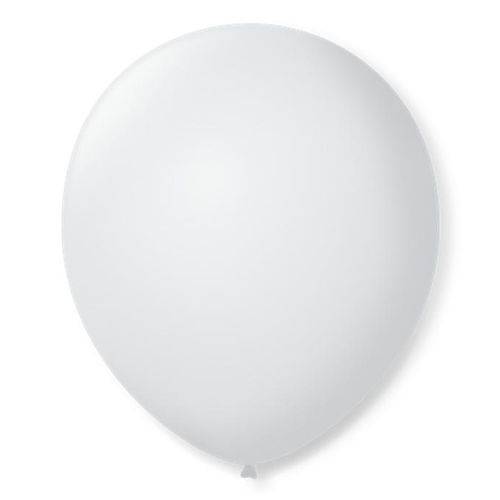 Balão São Roque Número 7 Branco 50 Unidades