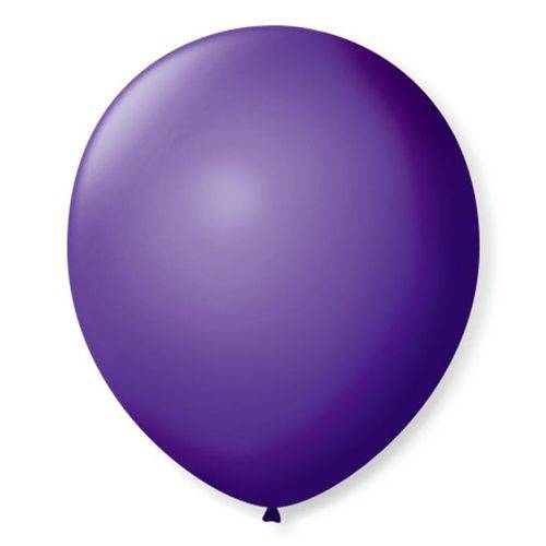 Balão São Roque Número 7 Roxo Uva 50 Unidades