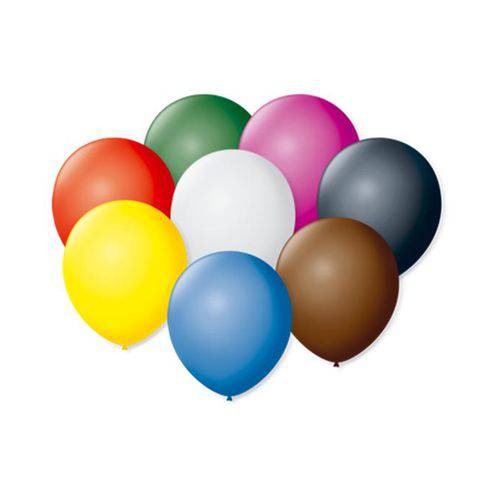 Balão São Roque Número 7 Sortido 50 Unidades