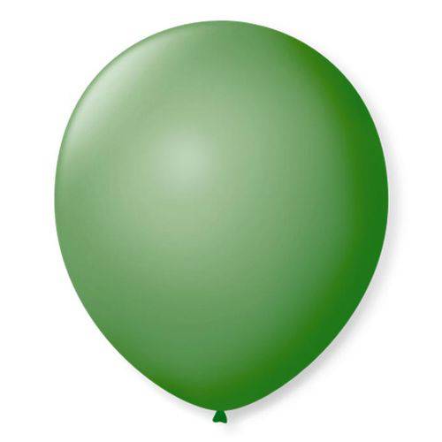 Balão São Roque Número 7 Verde Bandeira 50 Unidades