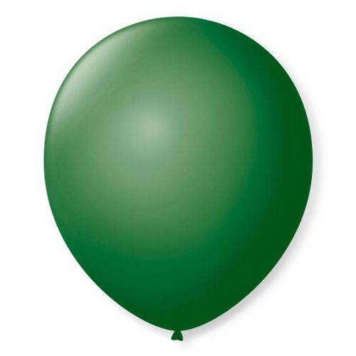 Balão São Roque Número 7 Verde Folha 50 Unidades