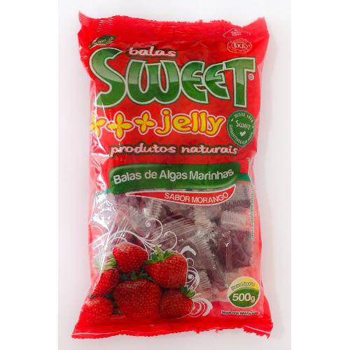 Balas de Algas Sweet Jelly Sabor Morango - 500g