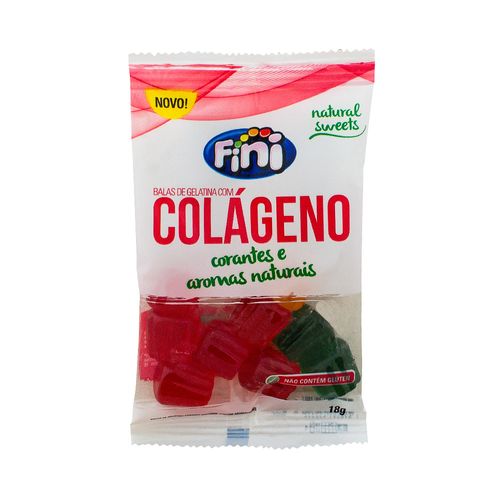 Balas de Gelatina Fini Natural Sweets Colágeno 18g