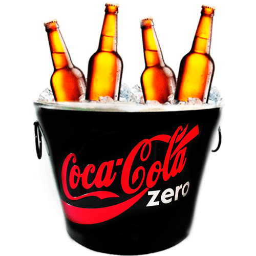 Balde de Cerveja Coca Cola Zero