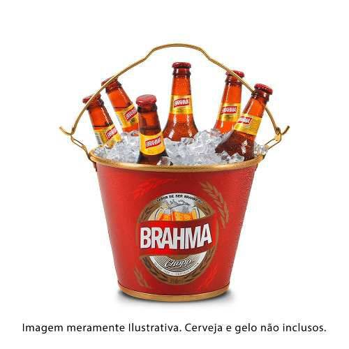 Balde de Gelo Cerveja Brahma Original C/ Abridor Garrafa Bar