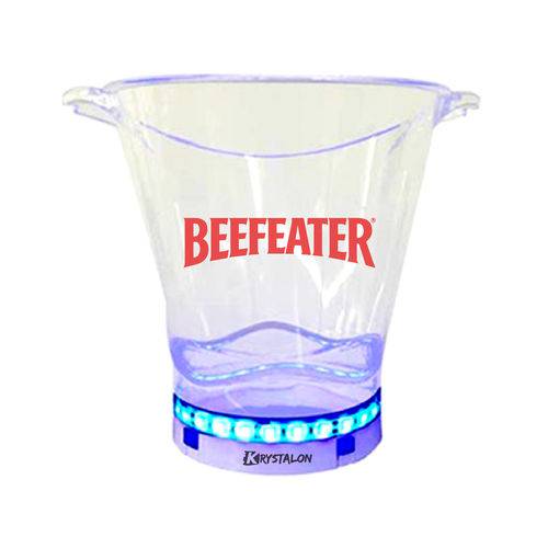 Balde de Gelo com LED Transparente Acrílico 5L Beefeater